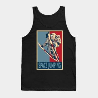 Astronaut Ski Jumping In Space HOPE Tank Top